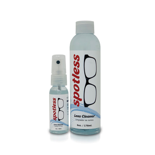 Spotless Lens Cleaner - 1oz. Spray Bottle+ 6oz. Refill Bottle
